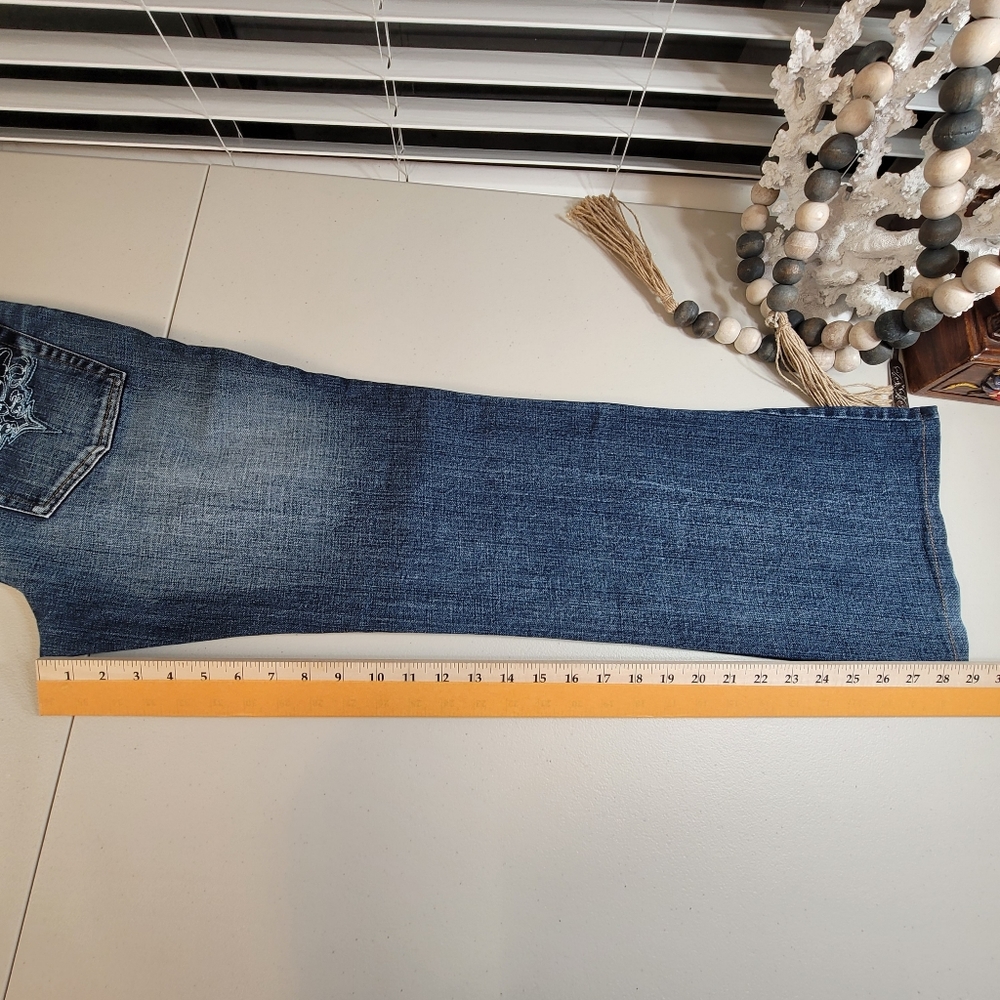 Donna Longo Women's bootleg Blue Jeans 6 - Picture 6 of 16
